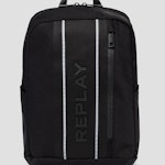 Nylon And Denim Replay Backpack Black