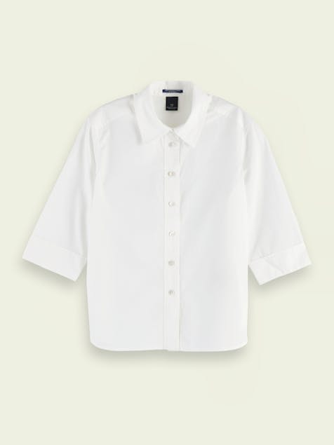 SCOTCH & SODA - Scotch & Soda Clean classic shirt with 3/4 sleeves
