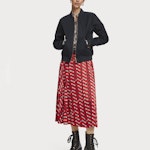 Scotch & Soda Plisse skirt with allover print
