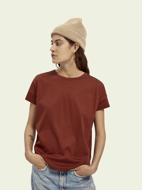 SCOTCH & SODA - Mercerised Cotton T-shirt