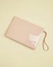 TED BAKER - Harliee Vinyl Bow Detail Pouch Pink