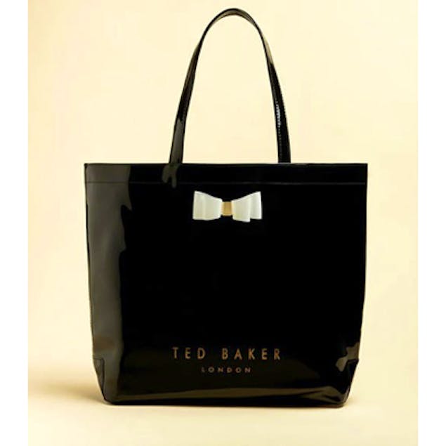 TED BAKER - Hanacon Bow Large Icon Bag Black