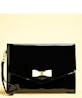 TED BAKER - Harliee Vinyl Bow Pouch Black