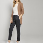 Fine Checked Loose Fit Trousers