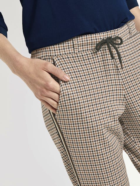 TOM TAILOR - Checked Loose-Fit Trousers