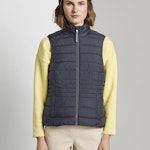 Lightweight Quilted Vest With Collar