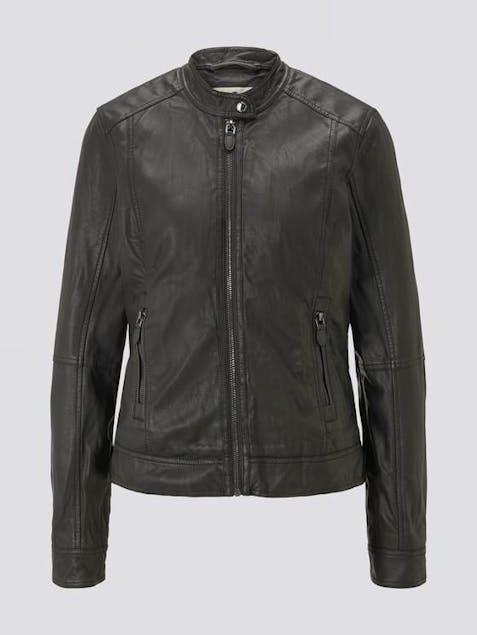 TOM TAILOR - Faux Leather Biker Jacket