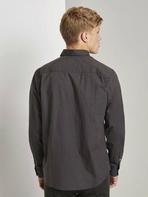 TOM TAILOR - Patterned Stretch Shirt