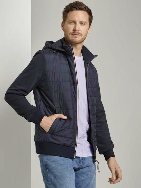 TOM TAILOR - Hybrid Blouson Jacket With A Hood