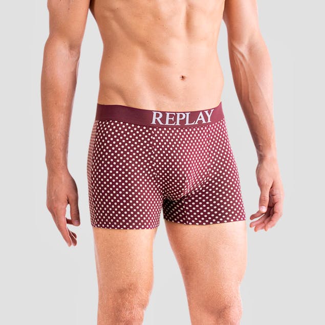 REPLAY - PACK OF 2 POLKA DOT BOXER BRIEFS