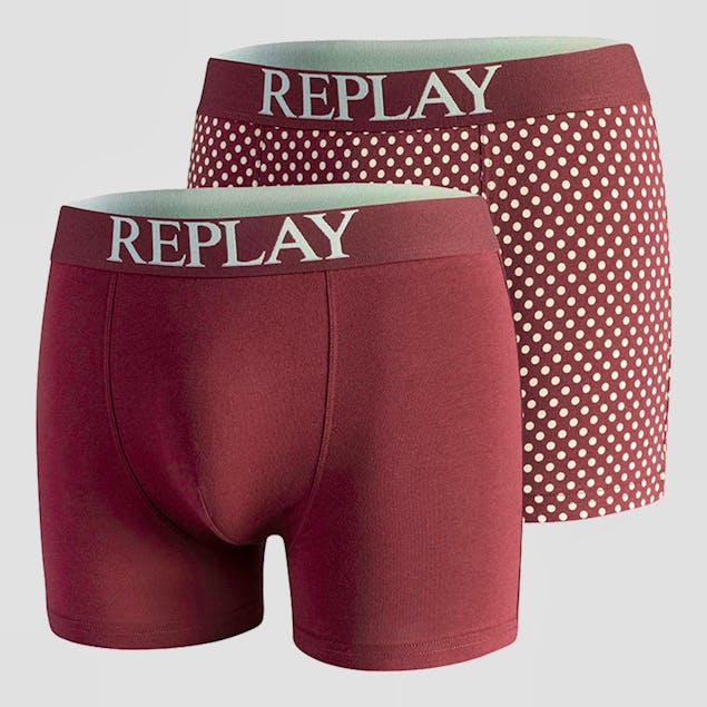 REPLAY - PACK OF 2 POLKA DOT BOXER BRIEFS