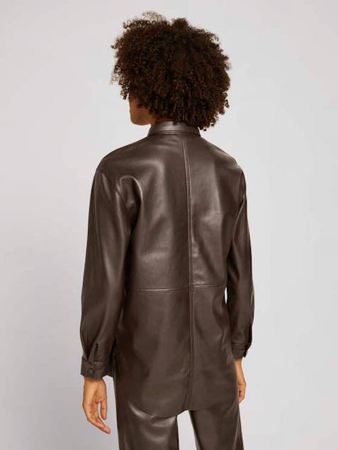 TOM TAILOR - Fake Leather Shirt
