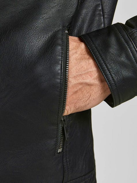 JACK & JONES - Warner Faux Leather Jacket
