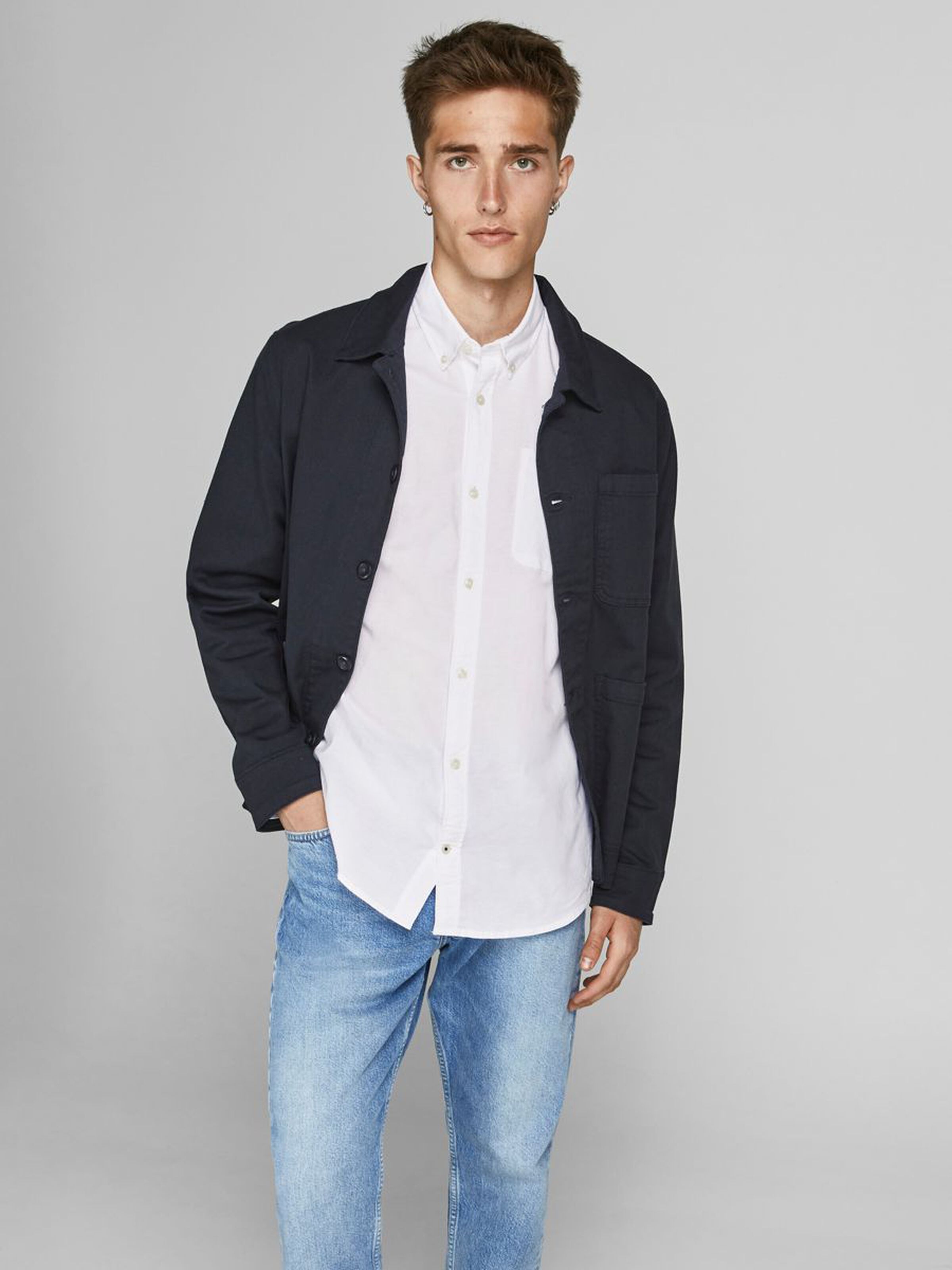 JACK & JONES - Oxford Shirt With Chest Pocket