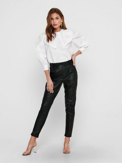 ONLY - Poptrash pants in leather look
