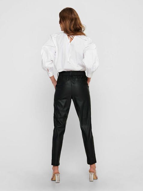 ONLY - Poptrash pants in leather look