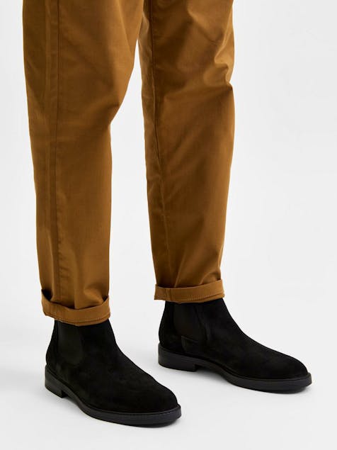 SELECTED - Suede Chelsea Boots