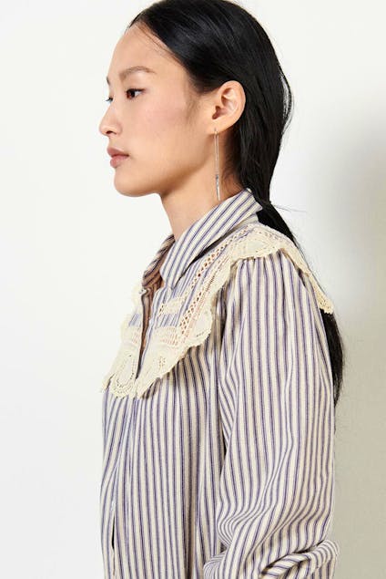 BASH - Long Sleeved Striped Shirt