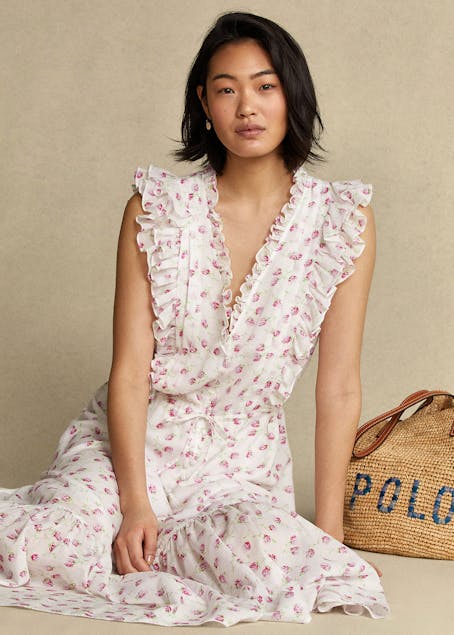 POLO RALPH LAUREN - Floral Buttoned Cotton Dress