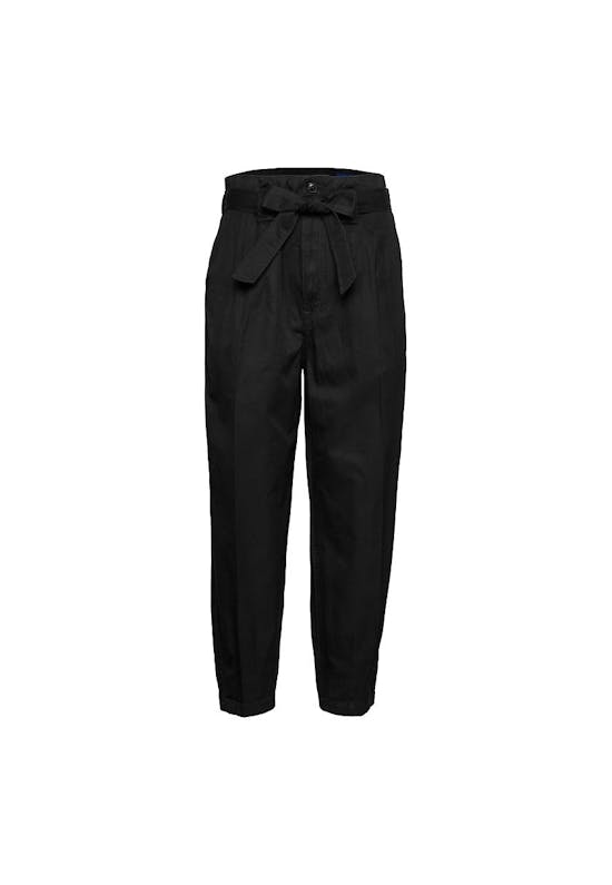 Twill Belted Trousers