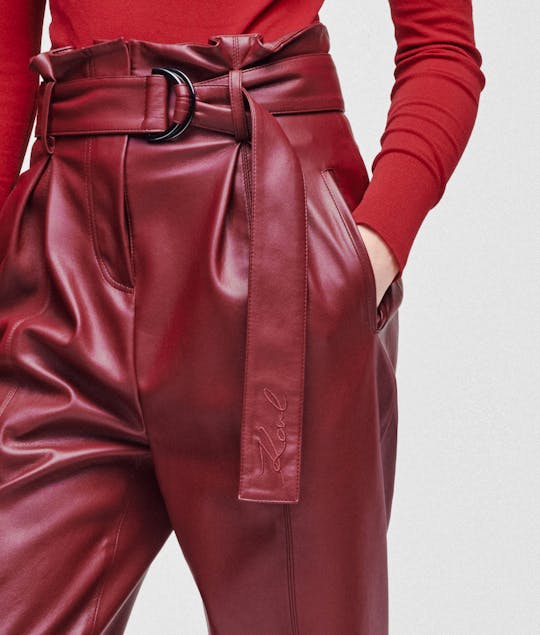 KARL LAGERFELD - Faux Leather Pants
