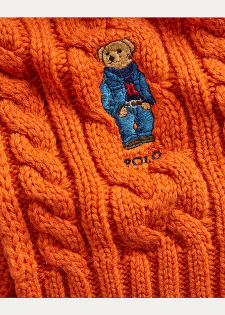 POLO RALPH LAUREN - Polo Bear Cable-Knit Scarf