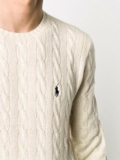 POLO RALPH LAUREN - Wool & Cashmere Cable-Knit Pullover