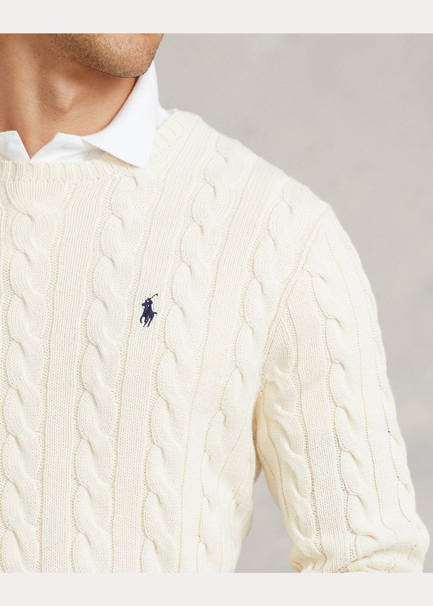 POLO RALPH LAUREN - Cable-Knit Cotton Jumper
