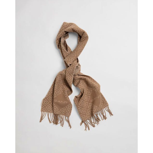 GANT - Iconic G Print wool scarf