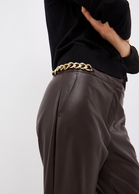 LIU JO - Coated fabric trousers