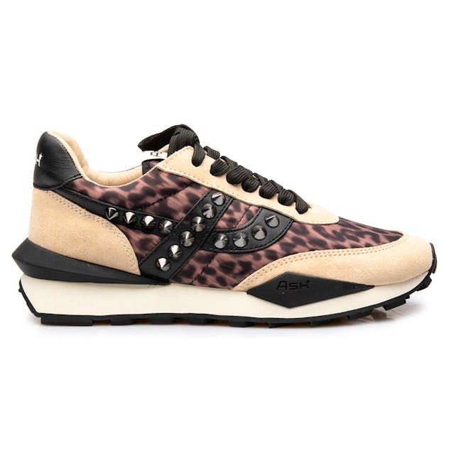 ASH - Spider Studs Animalier Print Sneakers