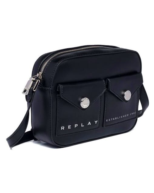 REPLAY - Double Pocket Crossbody Bag
