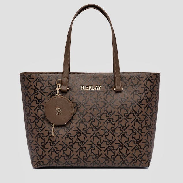 REPLAY - Shopper Bag With All-Over Replay Logo