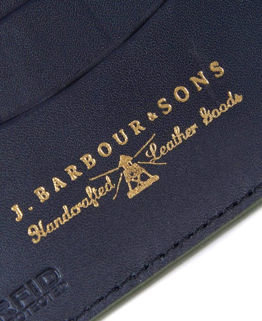 BARBOUR - Grain Leather Billfold Coin Wallet