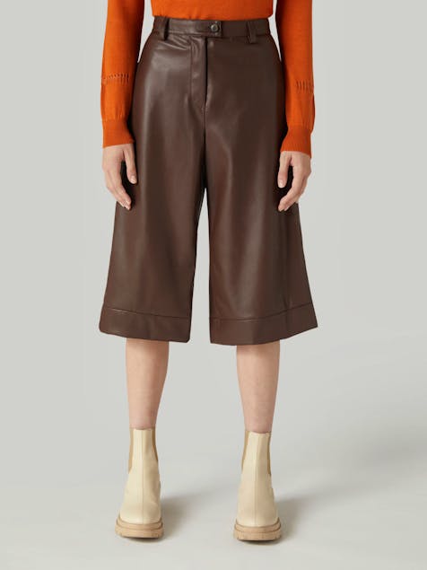 TRUSSARDI - Soft Fake Leather Trousers
