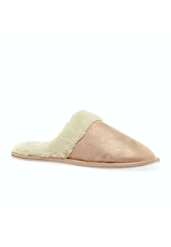 Rose Gold Pony Slippers