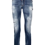 Distressed-Effect Skinny Jeans
