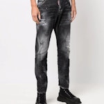 Faded Distressed Sexy Twist Jeans
