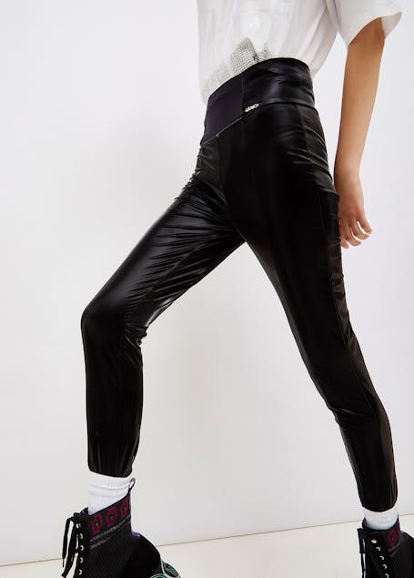 LIU JO - Coated fabric skinny fit trousers