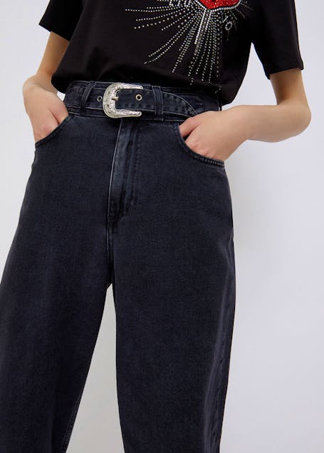 LIU JO - Baggy Texas Jeans With Belt