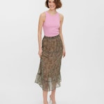 Frilled Maxi Skirt