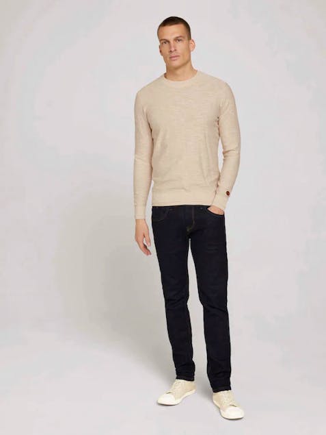 TOM TAILOR - Textured Sweater In a Washed look