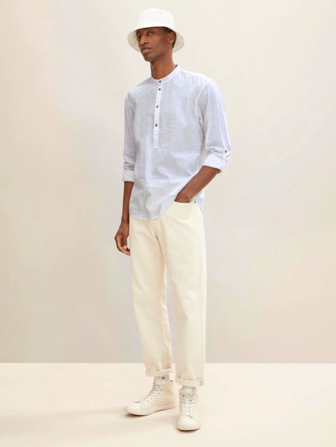 TOM TAILOR - Loose-Fit Shirt With Long Sleeves With A Turn-Up Option
