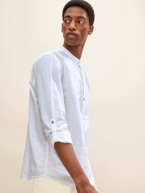 TOM TAILOR - Loose-Fit Shirt With Long Sleeves With A Turn-Up Option