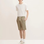 Chino Shorts With Linen