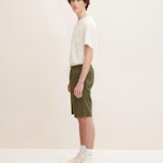 Chino Shorts With Linen