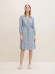 Patterned Blouse Dress