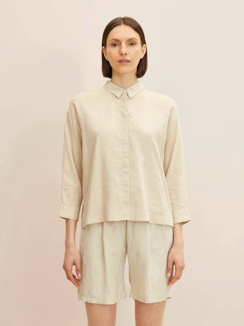 TOM TAILOR - Basic Linen Shirt Blouse
