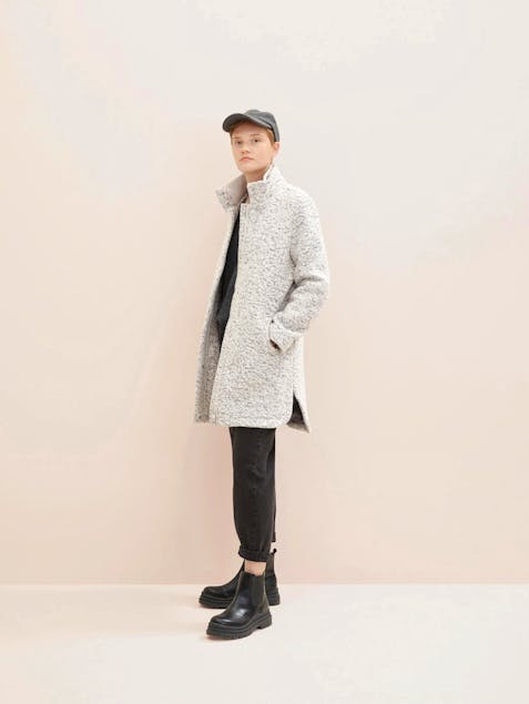 TOM TAILOR - Slim-Fit Boucle Coat