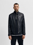 Zip Leather Jacket